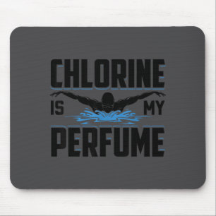 Grappig Zwemmen Zwemmer Chloor Is Mijn Parfum Zwem Muismat