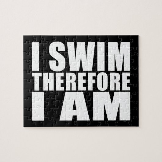 Grappig zwemmers citeert jokes I Swim en daarom be Legpuzzel (Horizontaal)