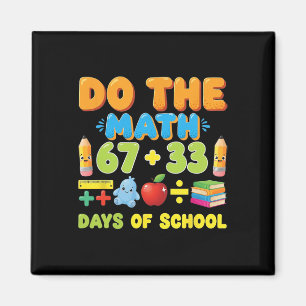 Grappige 100 dagen school wiskunde vergelijking st magneet