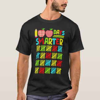 Grappige 100 dagen slimmer Gelukkige 100e dag van T-shirt