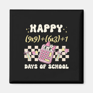 Grappige 100e dag Wiskunde Formula 100 Days of Sch Magneet