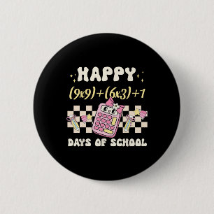 Grappige 100e dag Wiskunde Formula 100 Days of Sch Ronde Button 5,7 Cm