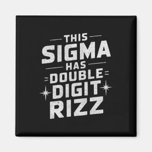 Grappige 10-jarige verjaardag Rizz Sigma Brain Rot Magneet