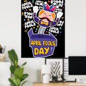 Grappige 1 april dag poster (Thuiskantoor)