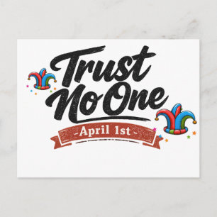 Grappige 1 april grap ansichtkaart – Betrouwbare a Briefkaart