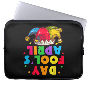 Grappige 1 april-grapjes kit 1 april grappen laptop sleeve