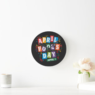 Grappige 1 april-grapjes kit ronde klok