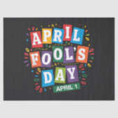 Grappige 1 april grappen kit tissuepapier (Voorkant)