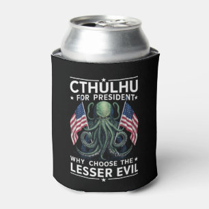 Grappige 2024 Verkiezingen Cthulhu Voor President Blikjeskoeler