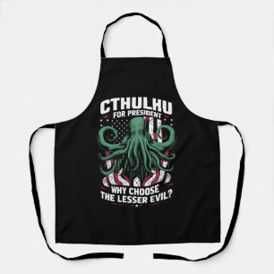 Grappige 2024 Verkiezingen Cthulhu Voor President Schort