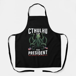 Grappige 2024 Verkiezingen Cthulhu voor President  Schort