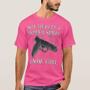 Grappige 2e amendement voor vrouwen geen pepperspr t-shirt