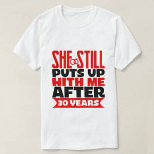 grappige 30e Jubileum Husband T-shirt