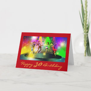Grappige 30e verjaardag, dansfeest, koppeldans kaart