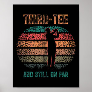 Grappige 30e verjaardag golf grap golfen 30 jaar o poster