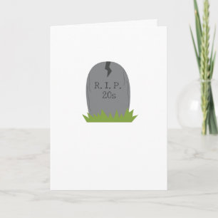 Grappige 30e verjaardagskaart RIP 20s Kaart