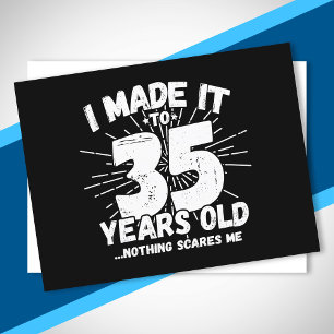 Grappige 35e verjaardag citaat sarcastisch 35 jaar briefkaart