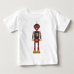 Grappige 3-ogige retro robot