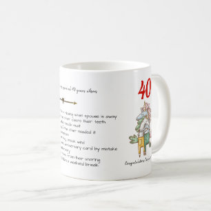 GRAppige 40e huwelijksverjaardag eenhoorns op maat Koffiemok