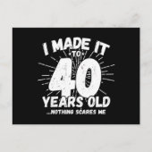Grappige 40e verjaardag citaat sarcastisch 40-jari briefkaart (Voorkant)