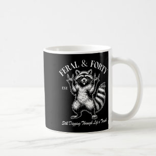 Grappige 40e verjaardag Est 1986 wild & veertig Ra Koffiemok