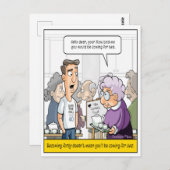 Grappige 40e verjaardagskaart briefkaart (Voorkant / Achterkant)