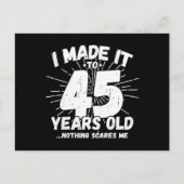 Grappige 45e verjaardag citaat sarcastisch 45 jaar briefkaart (Voorkant)