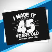 Grappige 45e verjaardag citaat sarcastisch 45 jaar briefkaart
