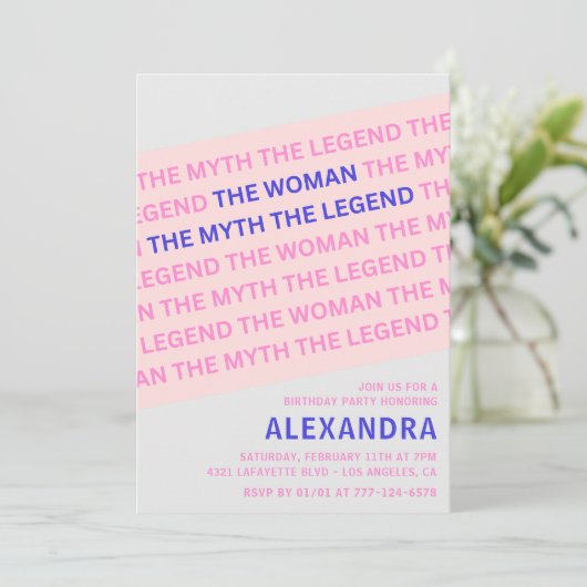 Grappige 49e verjaardag uitnodigingen Quote Woman (Staand voorkant)