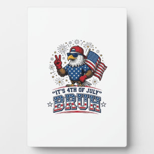 Grappige 4 juli Adelaar Bruh Patriottische Shirt O Fotoplaat