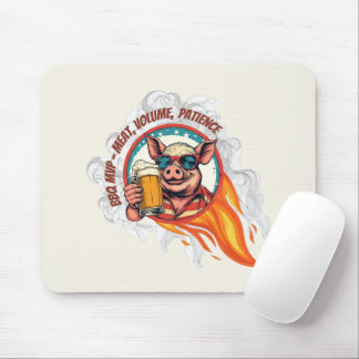 Grappige 4 juli BBQ varkensbiermok | Grillmaster Muismat