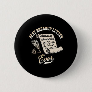 Grappige 4 juli Beste breukbrief ooit Geschiedenis Ronde Button 5,7 Cm