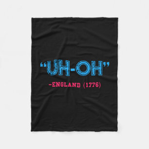 Grappige 4 juli fleece deken