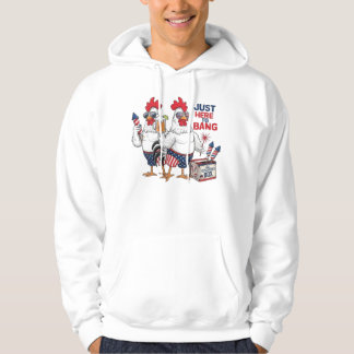 Grappige 4 juli haan hier om te bonken hoodie