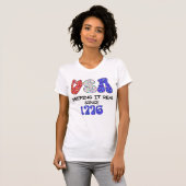 grappige 4 juli t-shirt (Voorkant volledig)