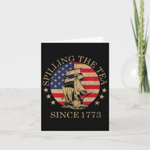 Grappige 4 juli Thee Morsen Sinds 1773 Vier Kaart