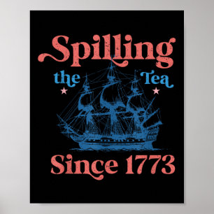 Grappige 4 juli Thee Morsen Sinds 1773 Vier Poster