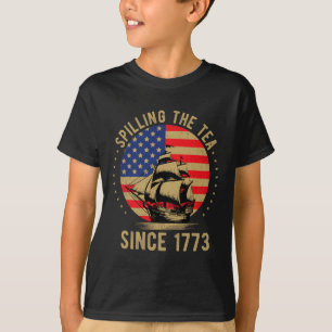 Grappige 4 juli thee morsen sinds 1773 vier t-shirt