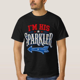 Grappige 4 juli USA Ik ben zijn vonkje T-shirt