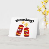 Grappige 4 van Juli Kaart (Gele Bloem)