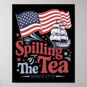 Grappige 4e Juli Thee Morsen Sinds 1773 VS Poster