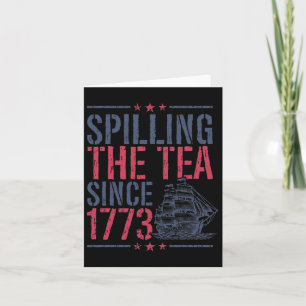 Grappige 4th of July morsen van de thee sinds 1773 Kaart