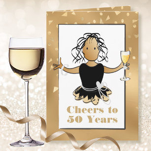 Grappige 50 Sassy Glamoureuze Etnische 50e Verjaar Kaart