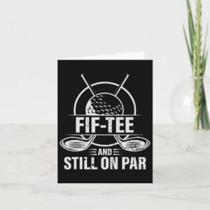 Grappige 50e verjaardag Golf Pun Golfen 50 Jaar Ou Kaart
