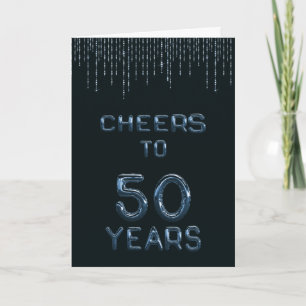 Grappige 50ste verjaardag gejuich voor 50 jaar bla kaart
