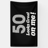 Grappige 50ste verjaardag voor haar spandoek (Verticaal)