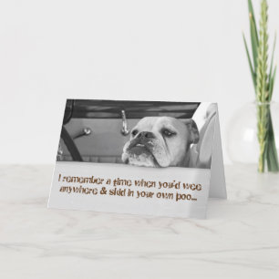 Grappige 50ste verjaardag wenskaart - uitglijden i kaart