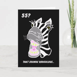 Grappige 55e Kaart — 55? bespottelijk