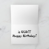 grappige 60e verjaardagskaart kaart (Binnen)