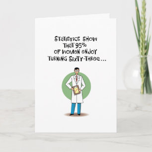 Grappige 63ste verjaardag kaart